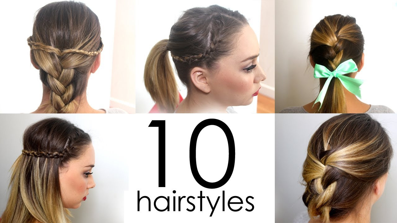 Quick Cute Hairstyles
 10 Quick & Easy Everyday Hairstyles in 5 minutes