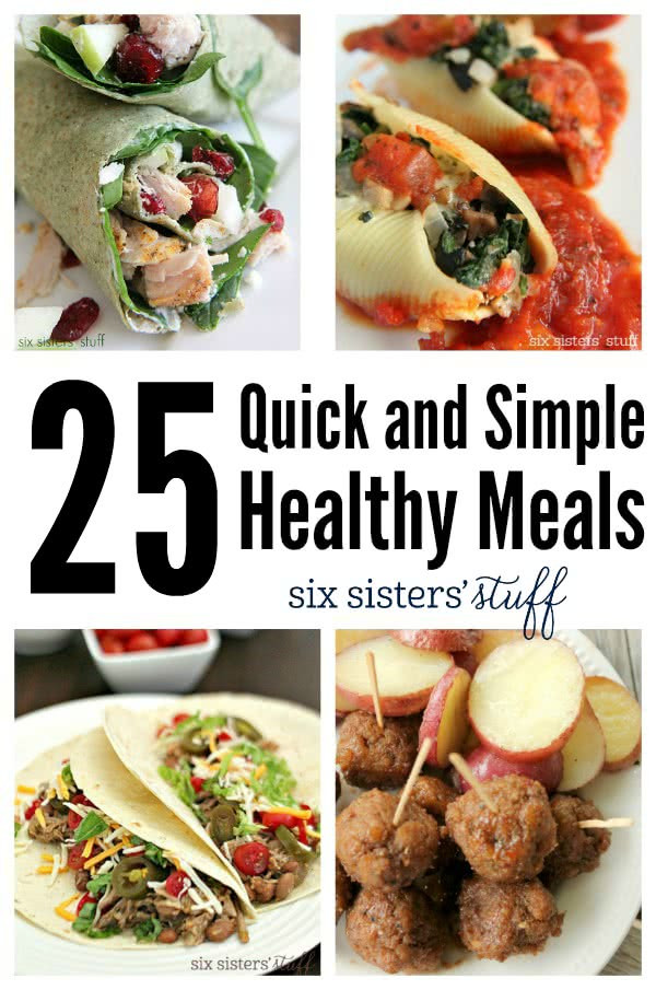 Quick Easy Dinners For 6
 25 Quick and Simple Healthy Meals