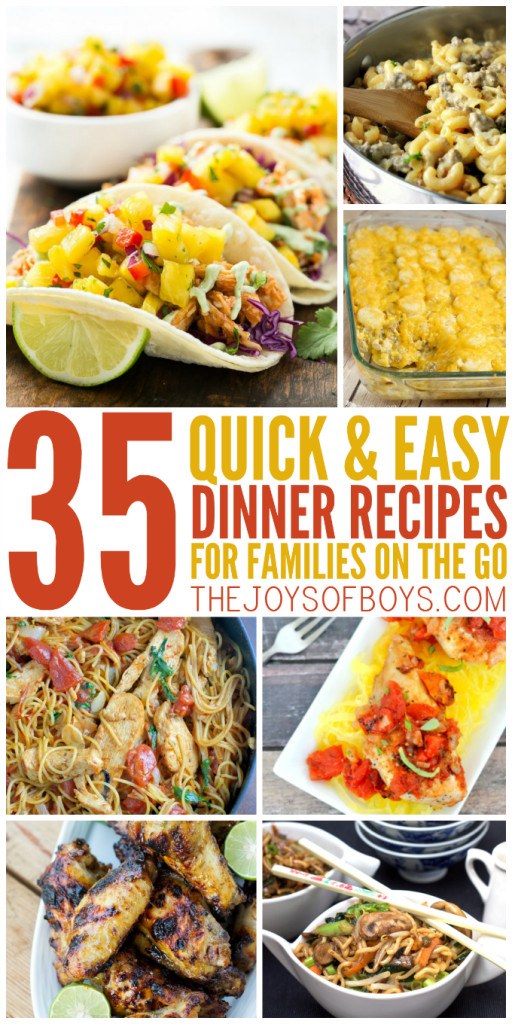 Quick Easy Dinners For 6
 35 Quick and Easy Dinner Recipes for the Family on the Go