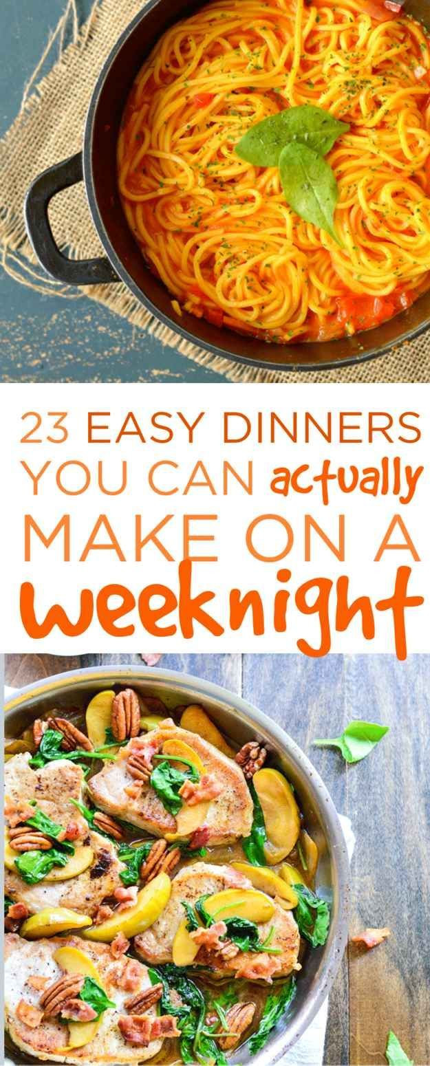 Quick Gourmet Dinners
 23 Easy Dinners You Can Actually Make A Weeknight