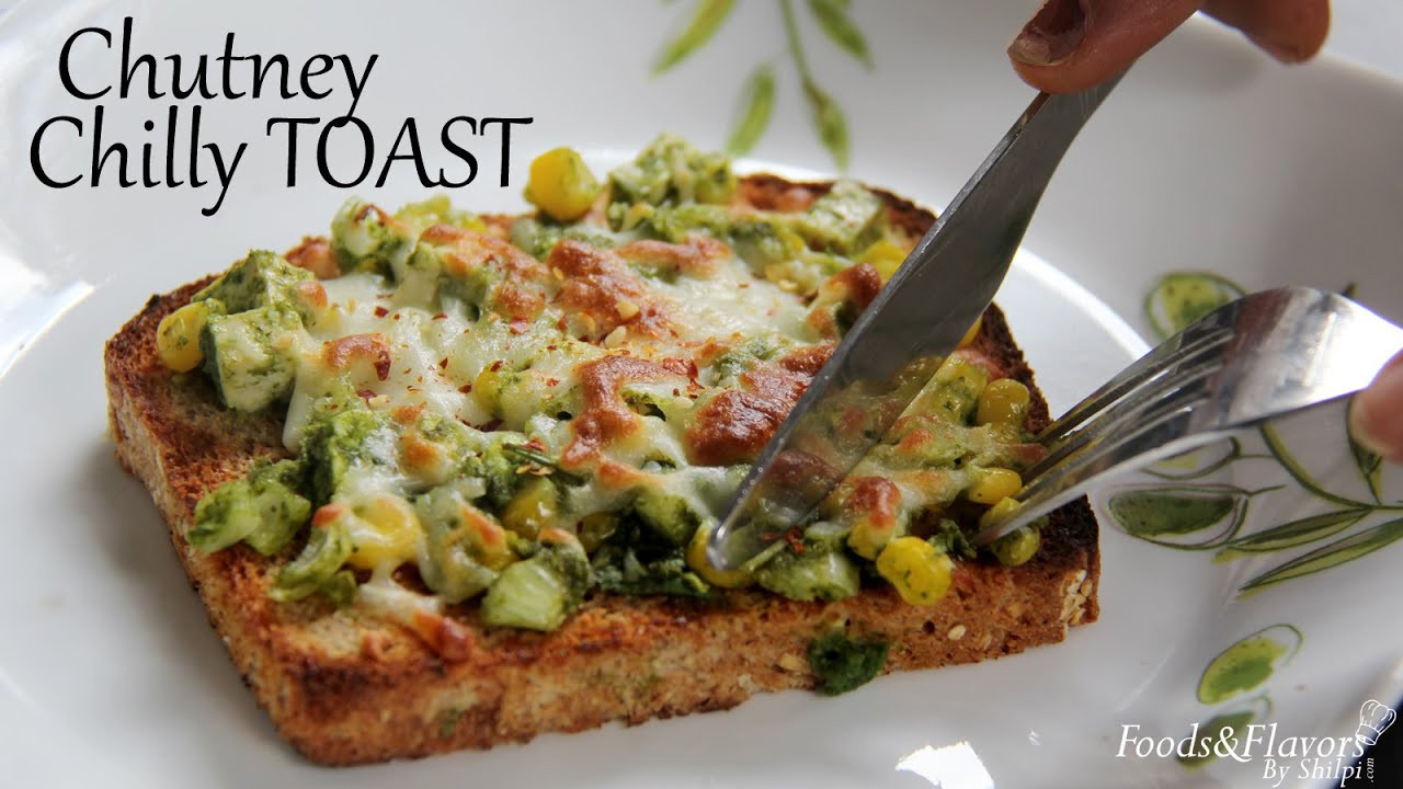 Quick Indian Appetizers
 Chutney Cheese Toast