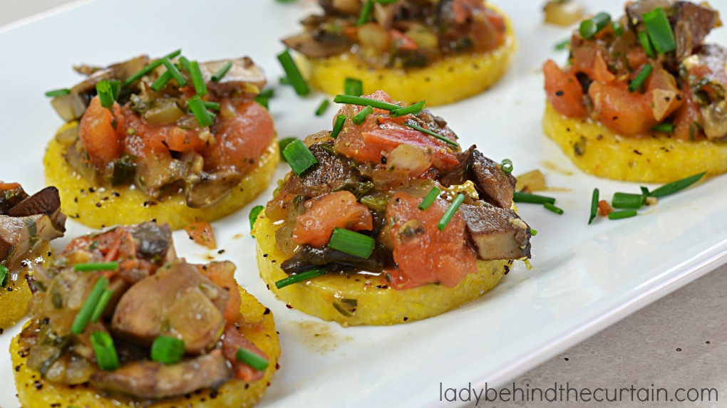 Quick Vegetarian Appetizers
 Easy Polenta Appetizer