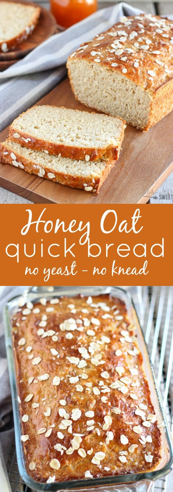 Quick Yeast Bread Recipe
 Yeast Free Bread Honey Oat Quick Bread Recipe