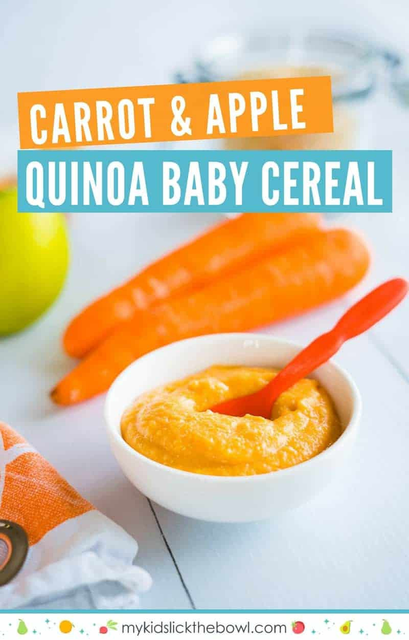 Quinoa Baby Cereal
 Quinoa Baby Cereal Carrot and Apple Alternative to