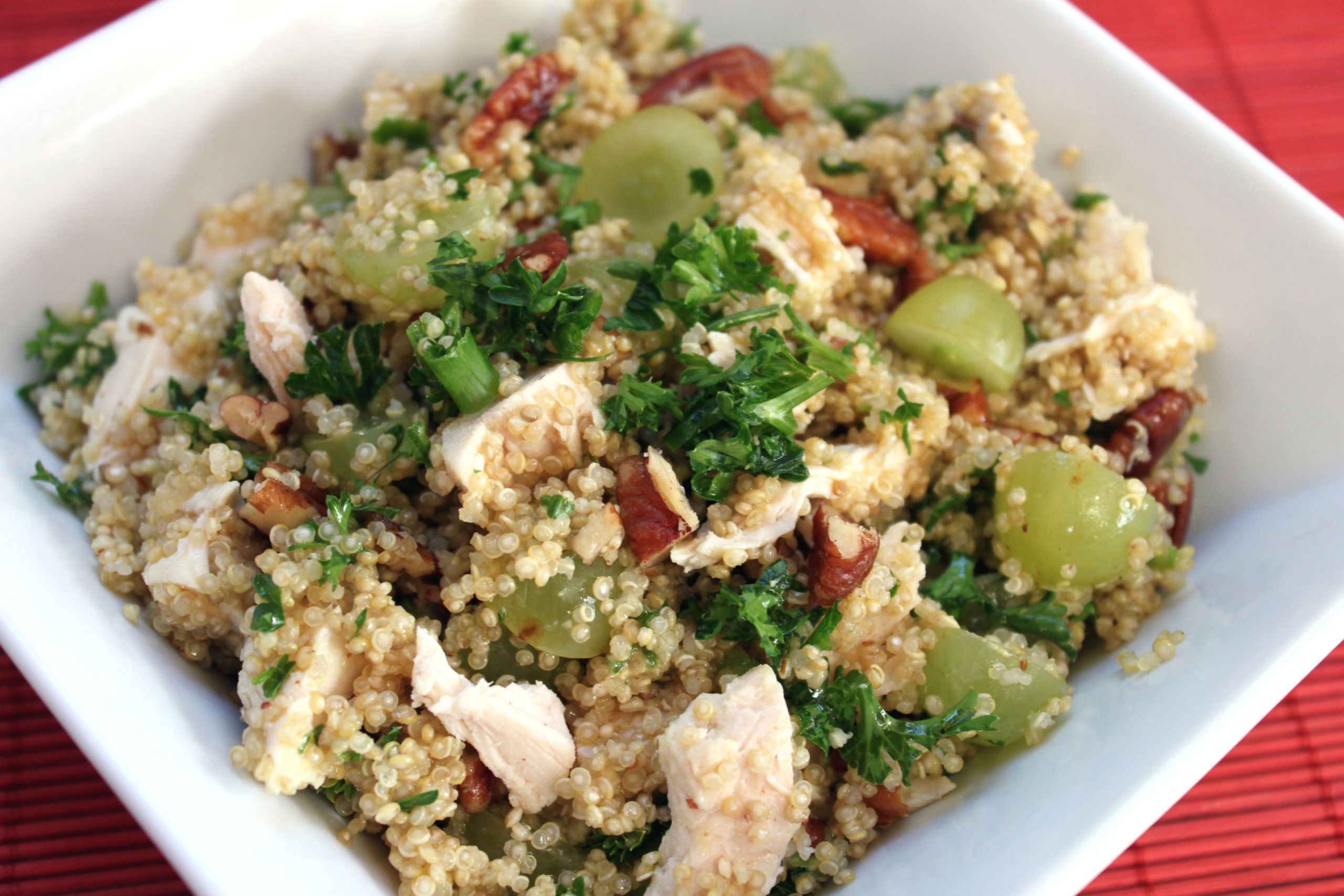 Quinoa Chicken Salad
 Healthy Chicken and Quinoa Salad Kris M Beal