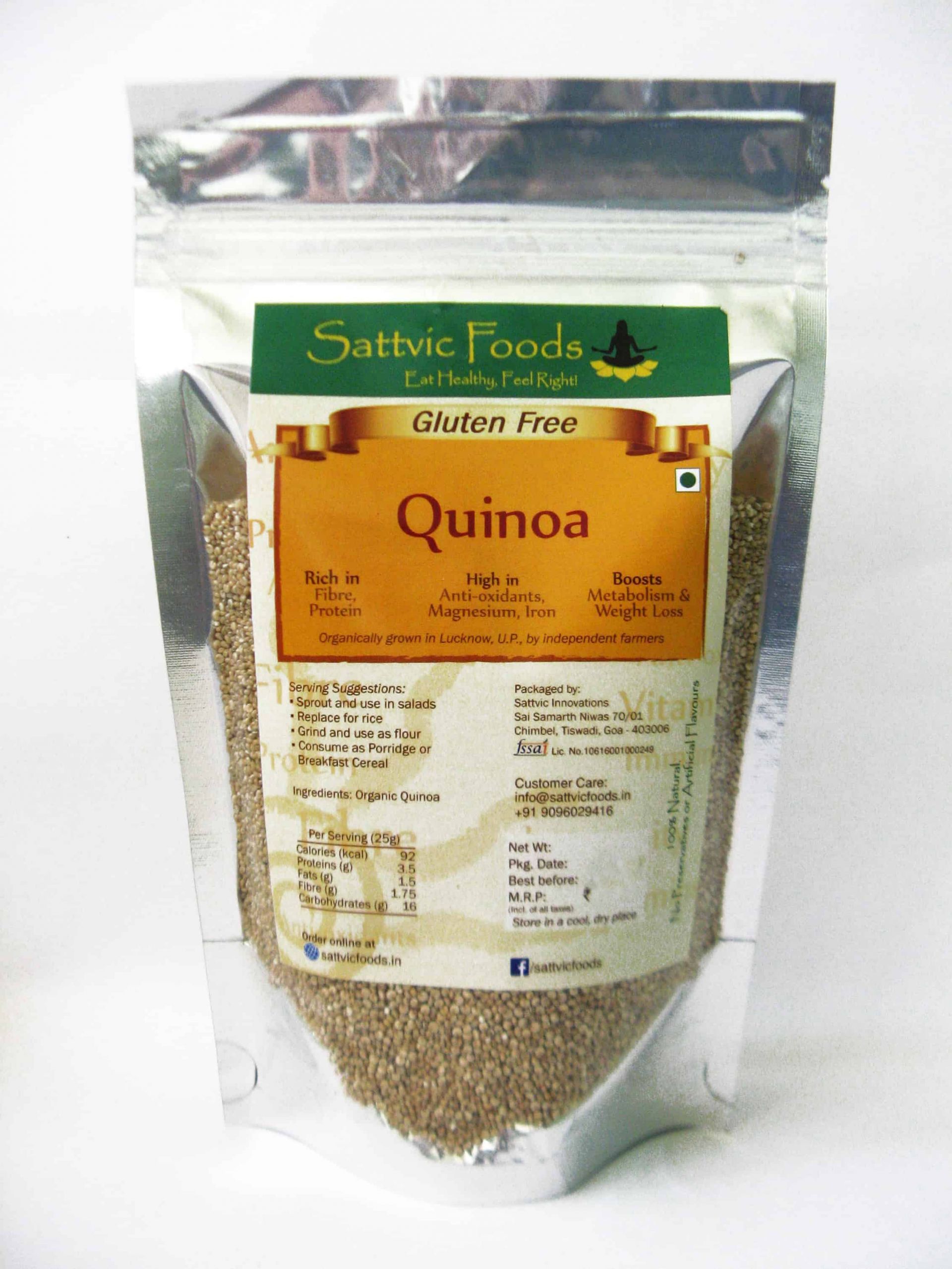 Quinoa Fiber Content
 Buy Organic Quinoa Gluten free