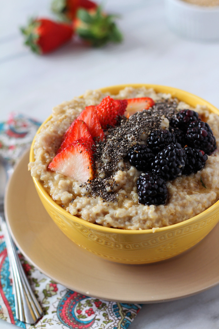 Quinoa Fiber Content
 High Protein & Fiber Breakfast Quinoa Oatmeal Zen & Spice