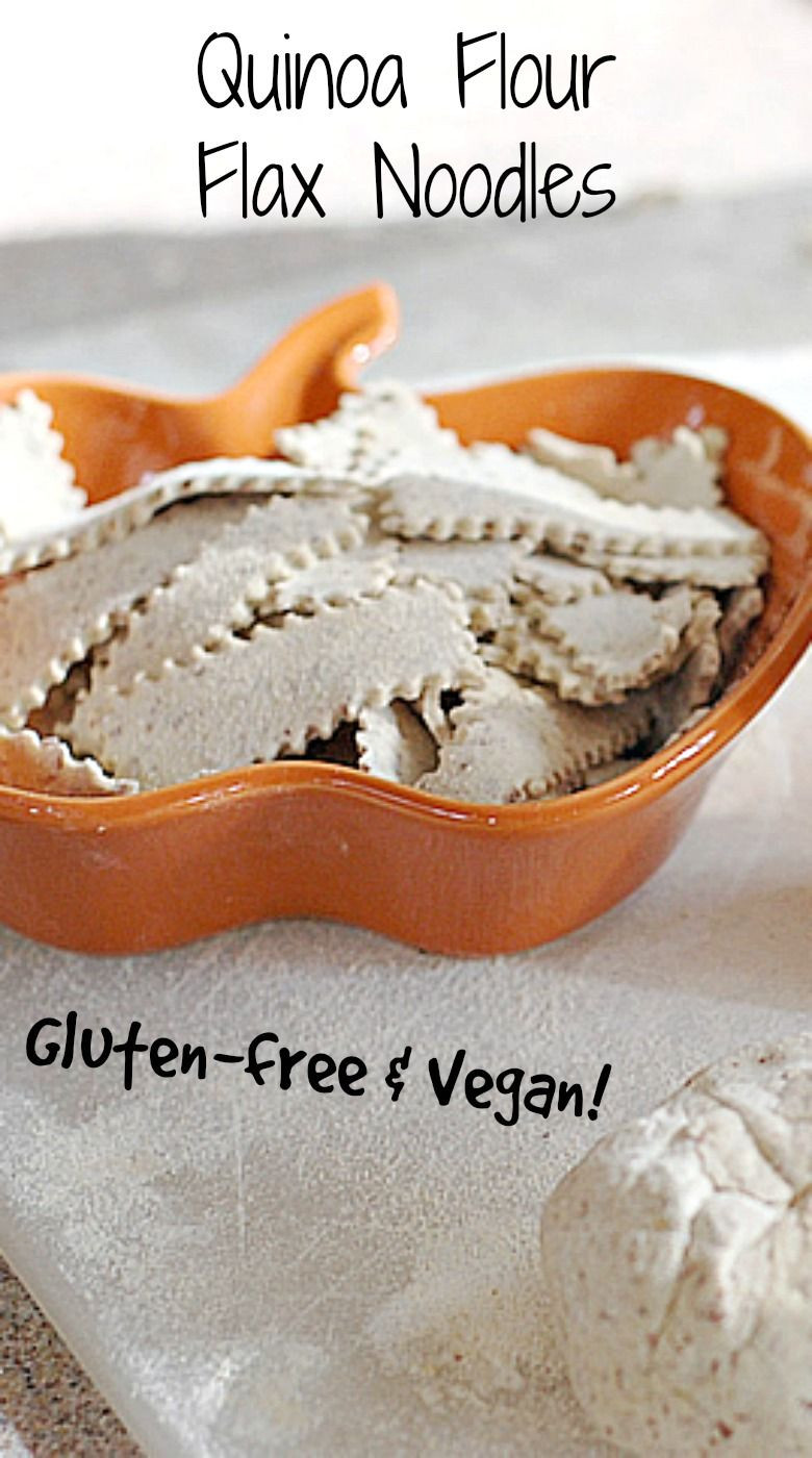 Quinoa Have Gluten
 Quinoa Flour and Flax Gluten free Noodles