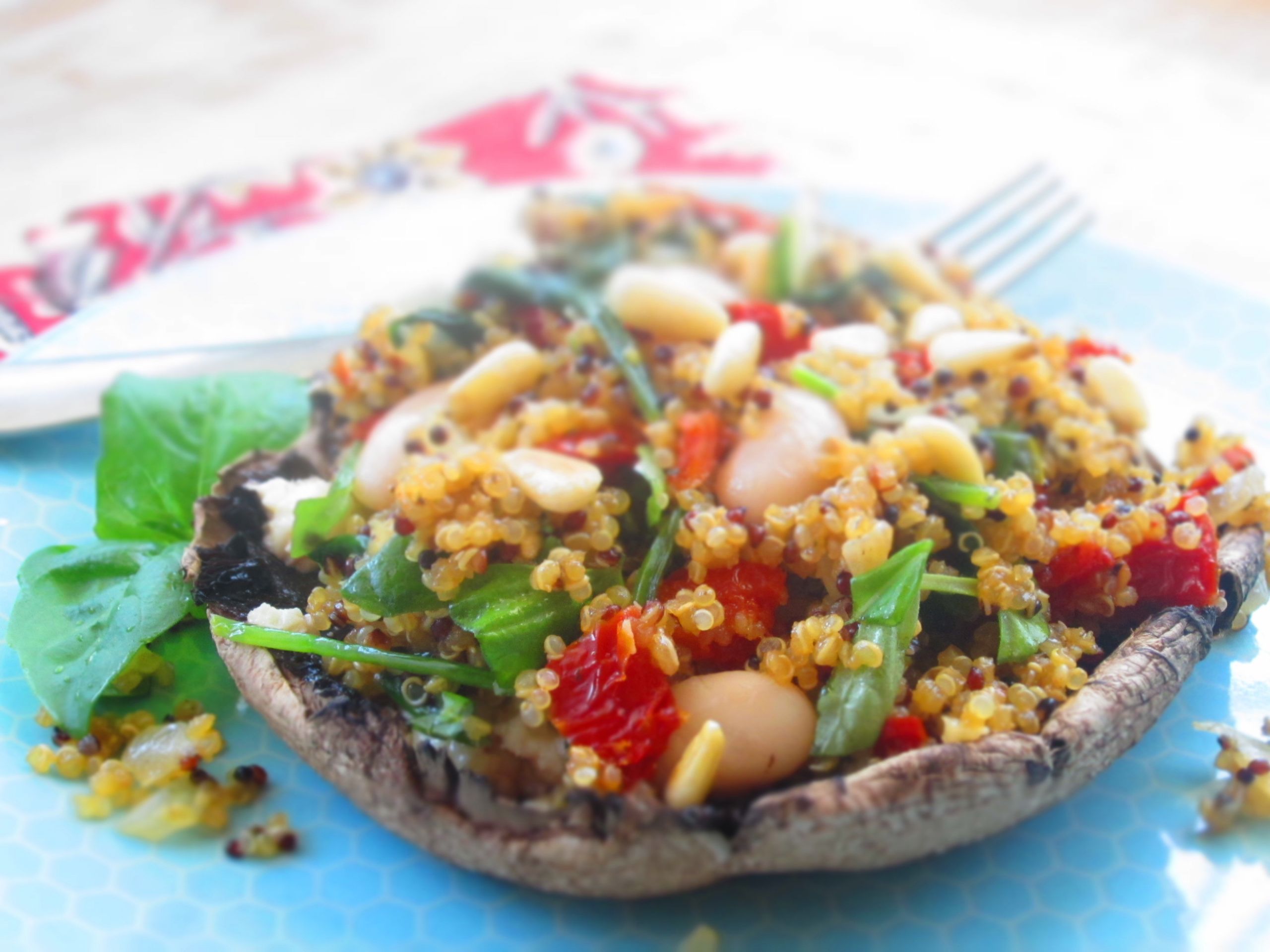 Quinoa Stuffed Portobello Mushrooms
 Italian Quinoa Stuffed Portabella Mushrooms