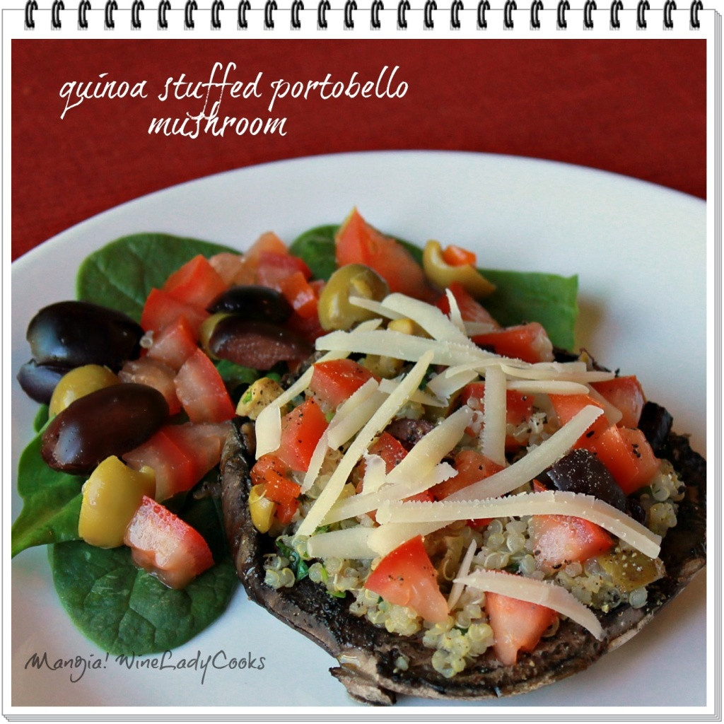 Quinoa Stuffed Portobello Mushrooms
 Quinoa Stuffed Portobello Mushrooms