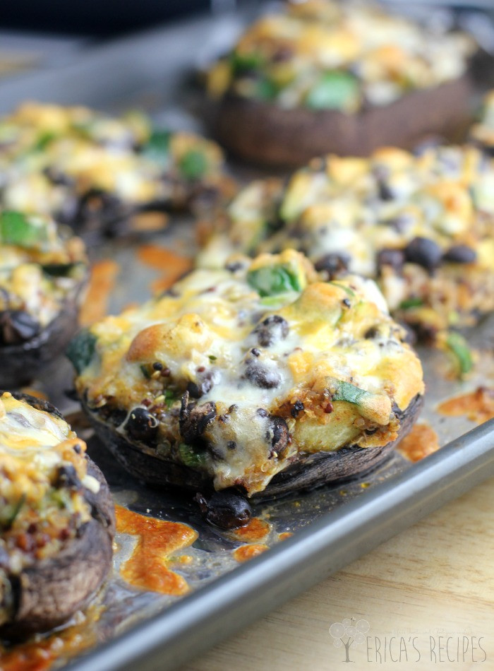 Quinoa Stuffed Portobello Mushrooms
 Mexican Quinoa Stuffed Portobello Mushrooms Erica s Recipes