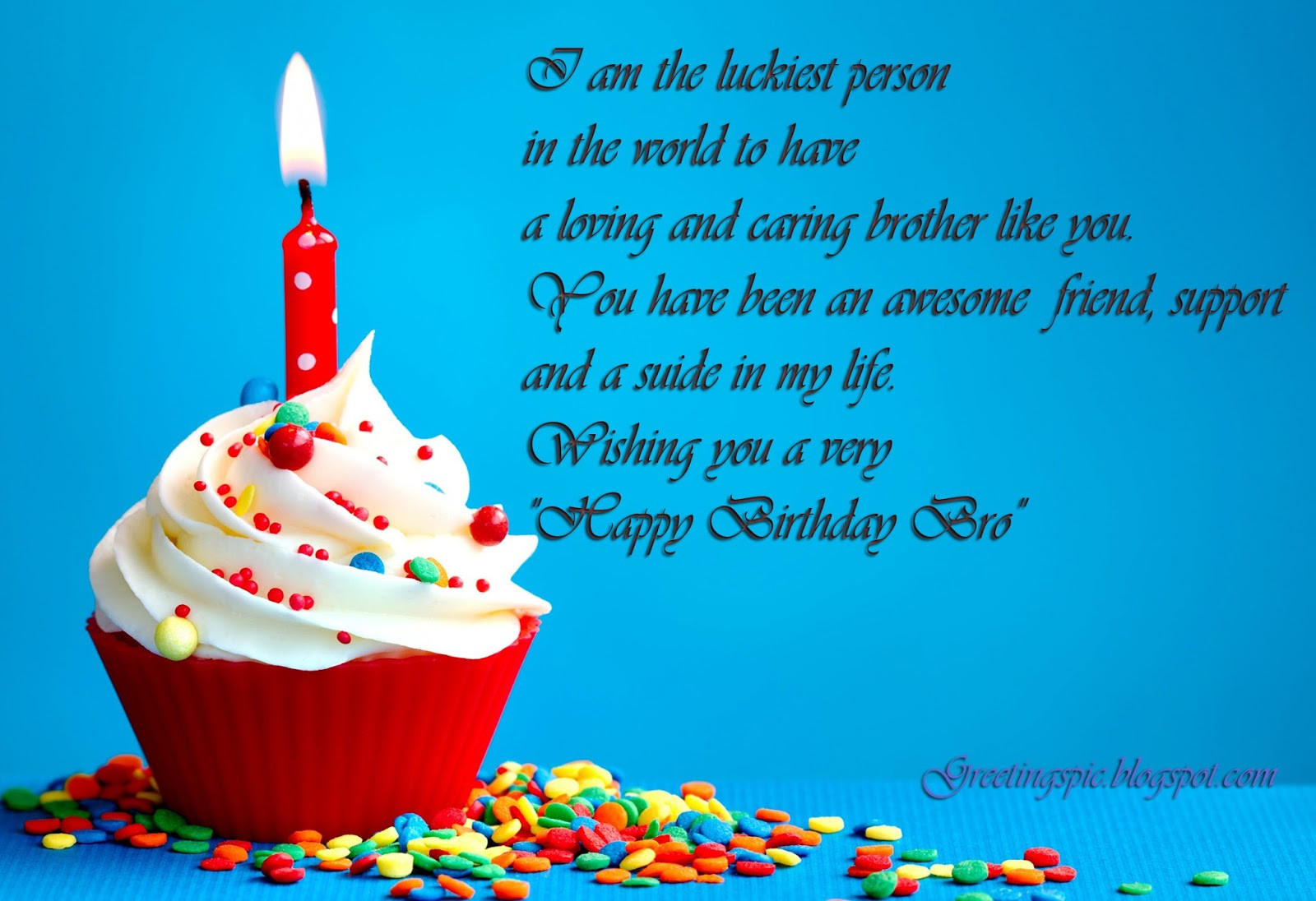 Quote For Brothers Birthday
 Birthday wishes quotes for brother with images Greetings