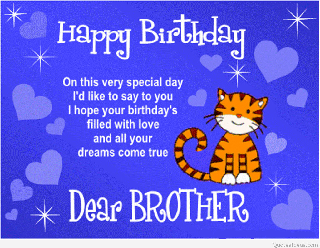 Quote For Brothers Birthday
 Happy birthday brothers in law quotes cards sayings