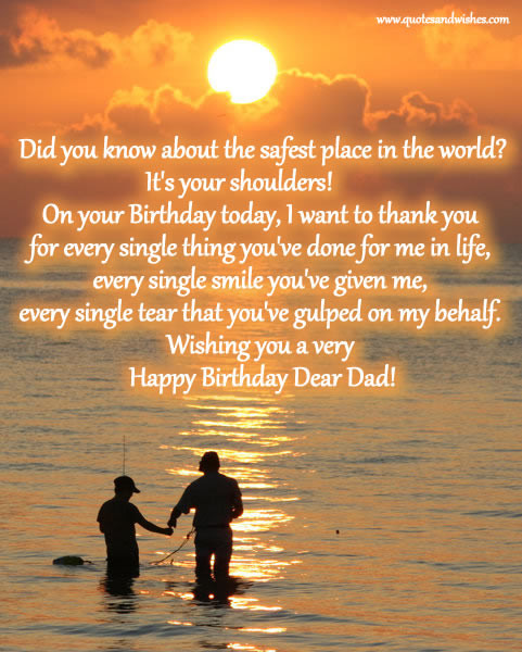 Quote For Dads Birthday
 ENTERTAINMENT BIRTHDAY QUOTES FOR DAD