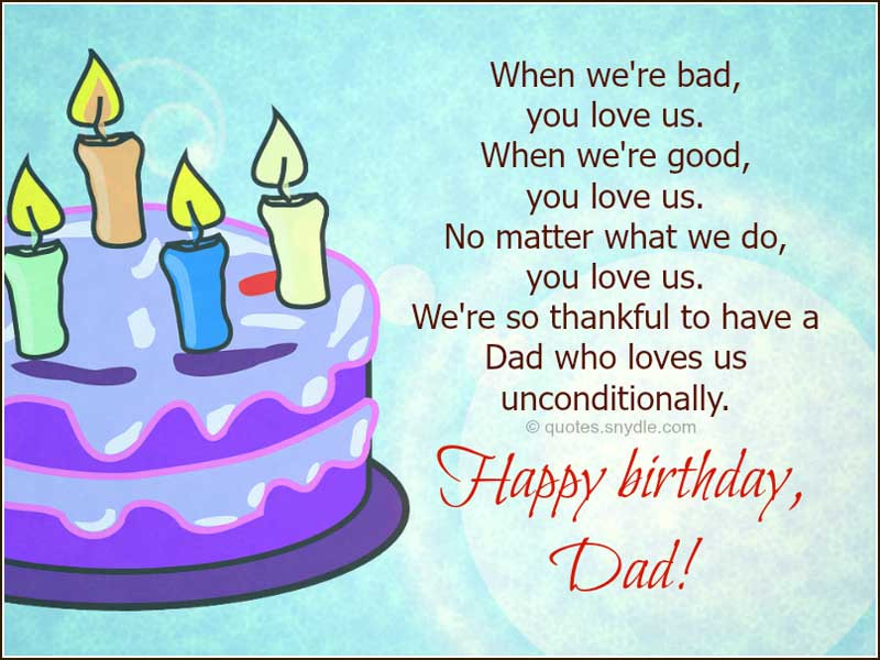 Quote For Dads Birthday
 Happy Birthday Dad Quotes Quotes and Sayings