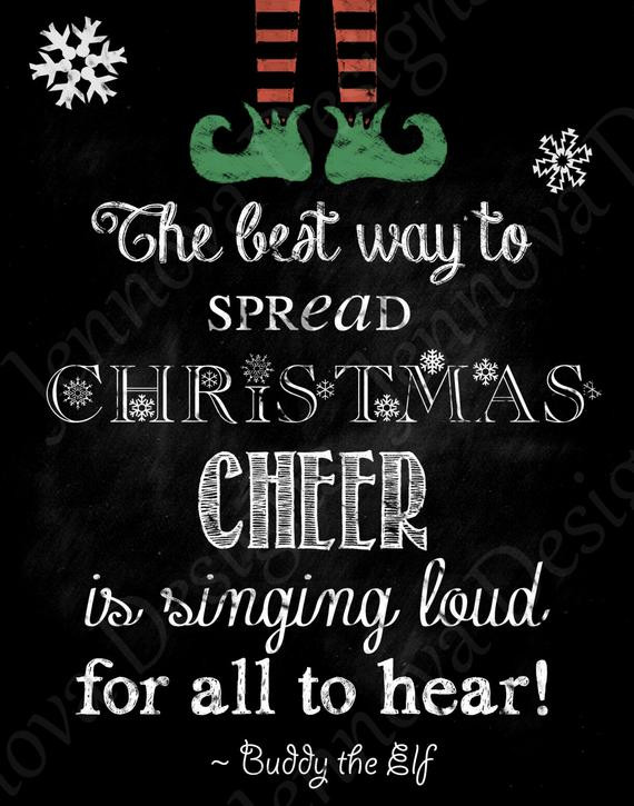 Quote From Christmas Movies
 Items similar to 11"x14" Elf Christmas Movie Quote