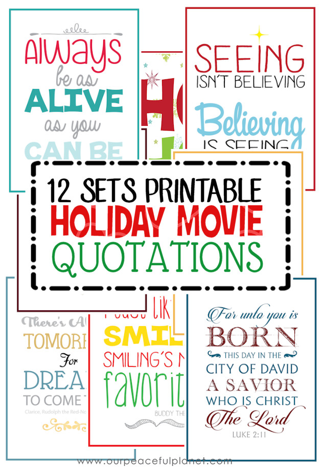 Quote From Christmas Movies
 Christmas Eve Traditions Movie Munchie & Message