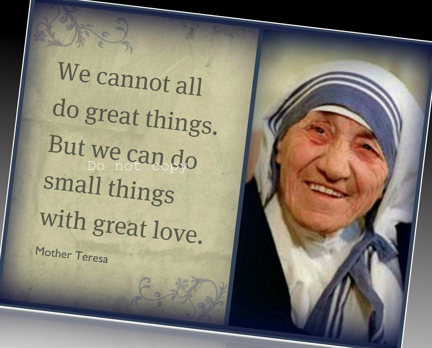 Quote Mother Teresa
 Mother Teresa Inspirational Magnet Quote