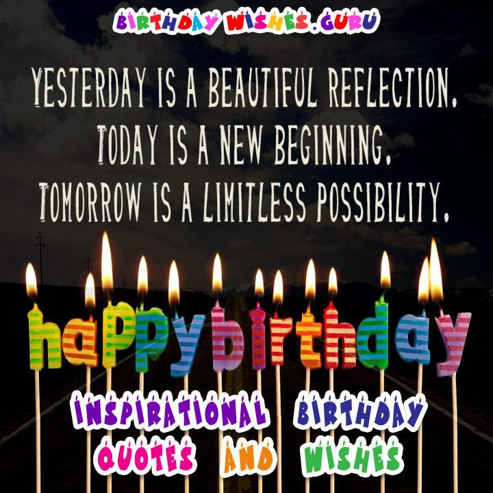 Quote On Birthdays
 Inspirational Birthday Quotes and Wishes – Birthday Wishes