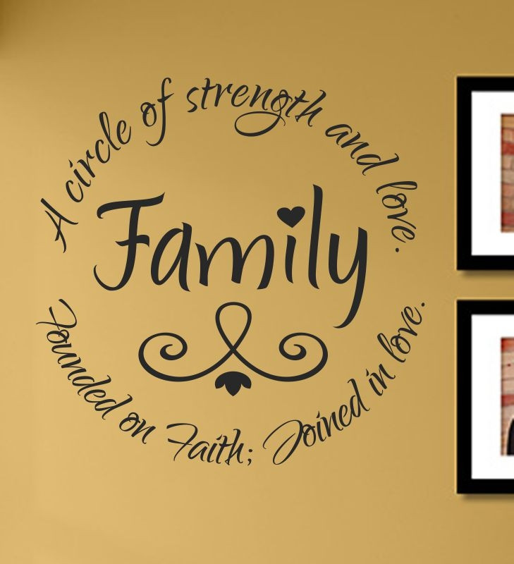 Quotes About Faith And Family
 Family a circle of strength and love Founded on Faith