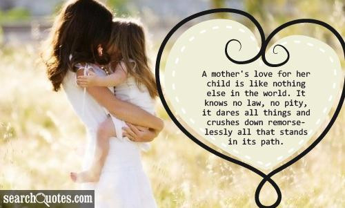 Quotes About Mothers Love For Her Child
 Parents Love To Her Child Quotes Quotations & Sayings 2019