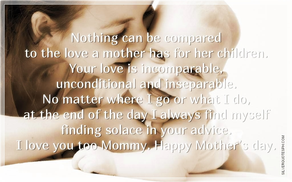 Quotes About Mothers Love For Her Child
 Mother Love Quotes For Her Children – QuotesTa