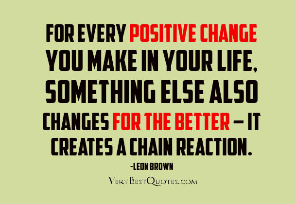 Quotes About Positive Changes
 Positive Inspirational Quotes About Change QuotesGram