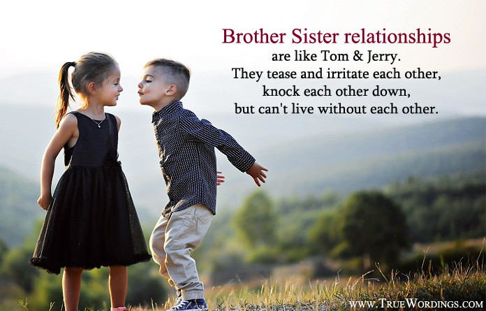 Quotes About Sibling Love
 Brother Sister HD Cute Love Bonding of Siblings