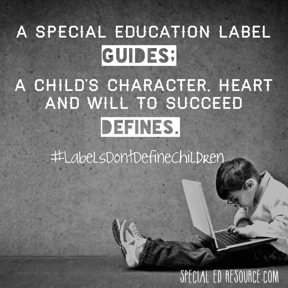 Quotes About Special Education
 Special Education Labels Don t Define Children