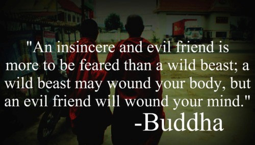 Quotes Bad Friendships
 An Insincere and Evil Friend… – Buddha – A Pondering Mind