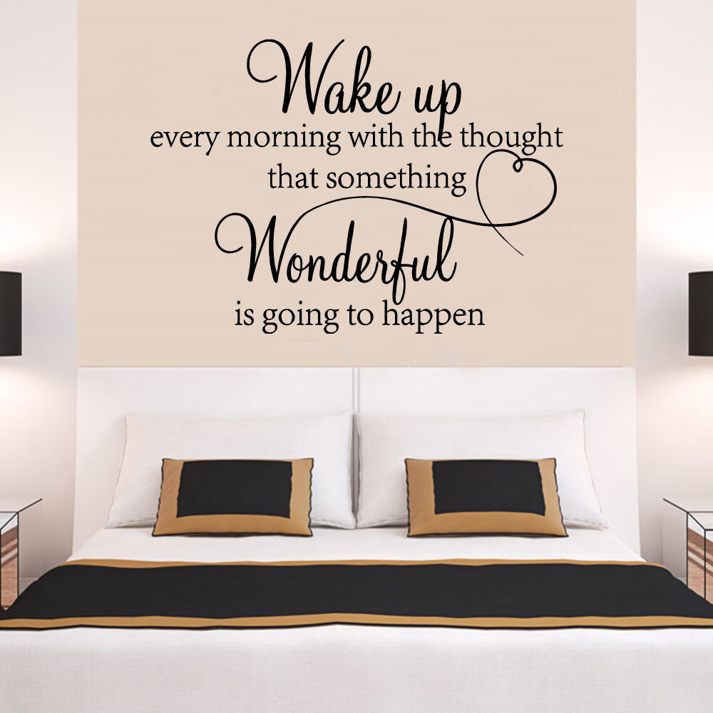 Quotes For Bedroom Wall
 heart family Wonderful bedroom Quote Wall Stickers Art