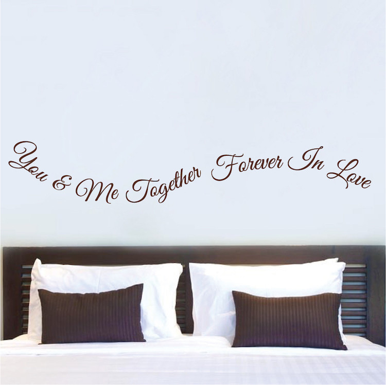 Quotes For Bedroom Wall
 Romantic Bedroom Wall Quote Decal From Trendy Wall Designs