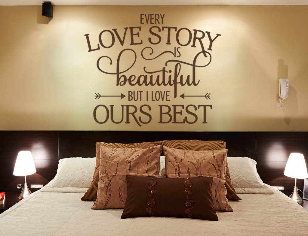 Quotes For Bedroom Wall
 Every Love Story Wall Decals for Bedroom