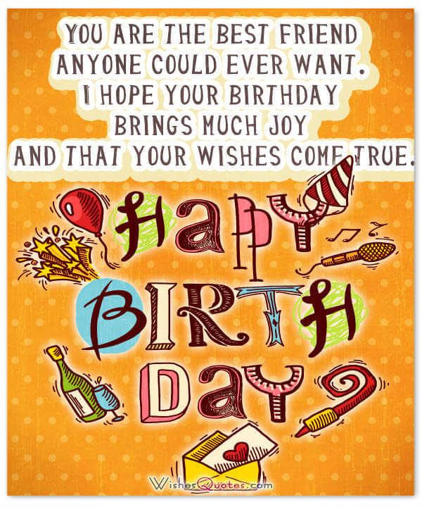 Quotes For Best Friends Birthday
 Birthday Wishes for your Best Friends By WishesQuotes