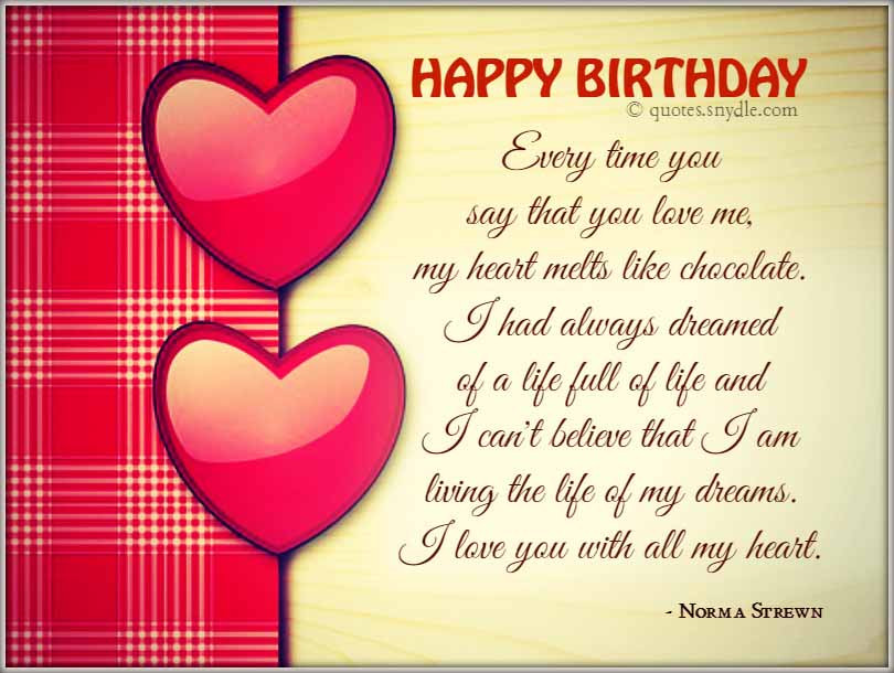 Quotes For Bf Birthday
 Birthday Quotes for Boyfriend Quotes and Sayings