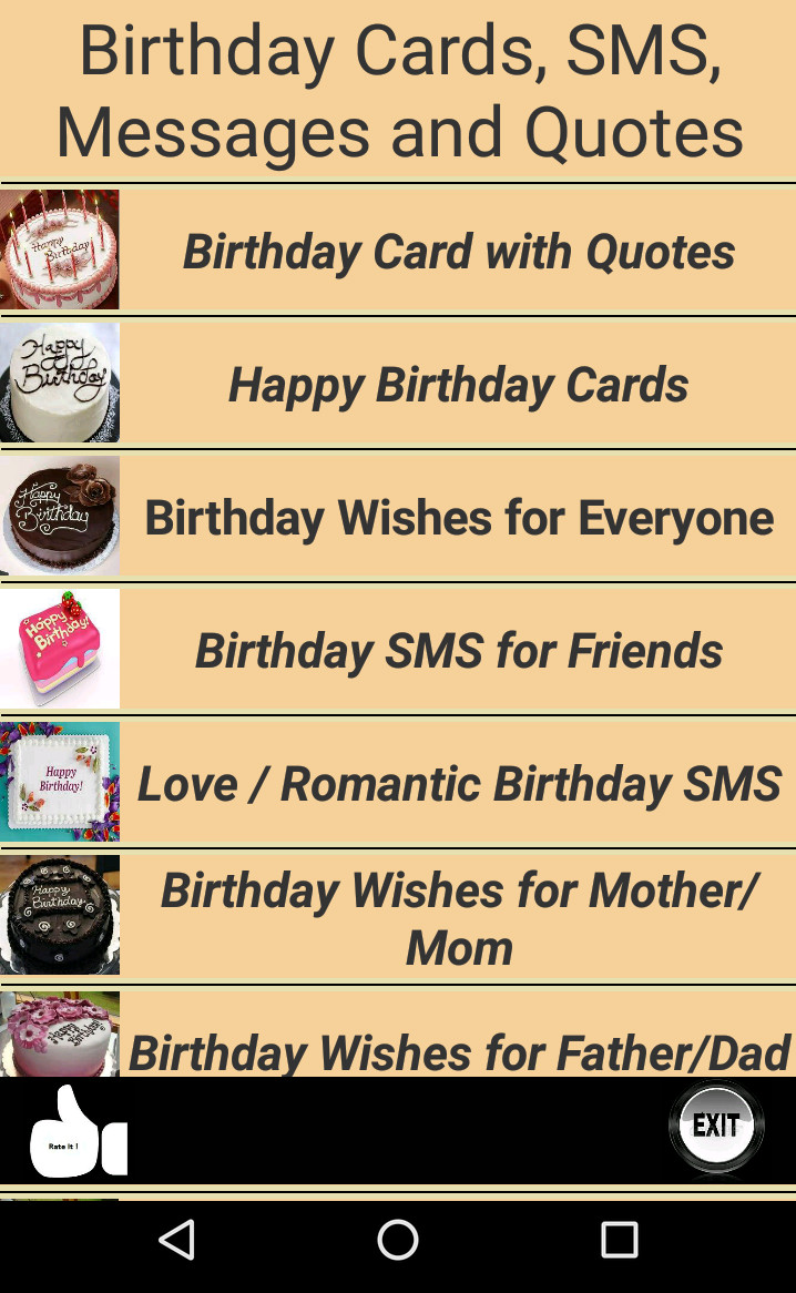 Quotes For Birthday Card
 Happy Birthday Cards and Quotes