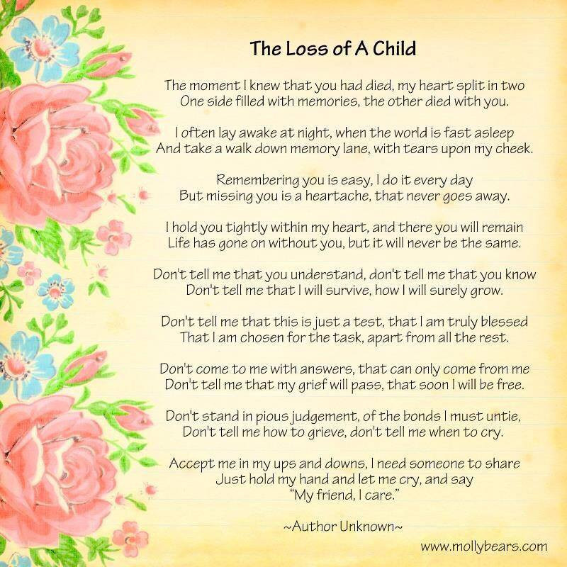 Quotes On Loss Of A Child
 QUOTES ABOUT DEATH OF A CHILD BIBLE image quotes at