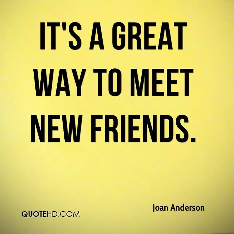 Quotes On New Friendships
 Joan Anderson Quotes