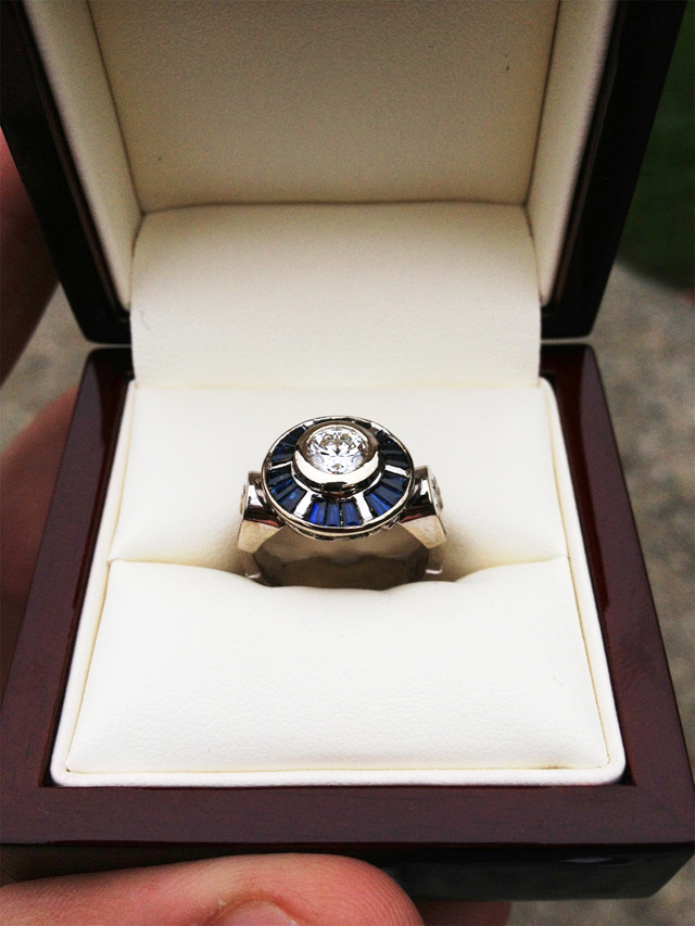 R2d2 Wedding Ring
 Star Wars Custom R2 D2 Engagement Ring & Marriage Proposal