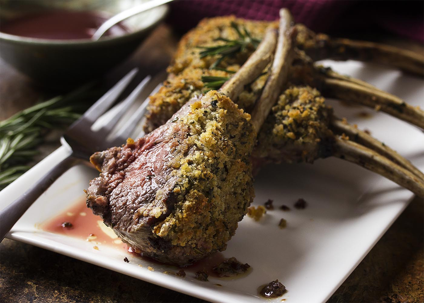 Rack Of Lamb Marinades
 Herb Crusted Rack of Lamb with Red Wine Sauce Just a