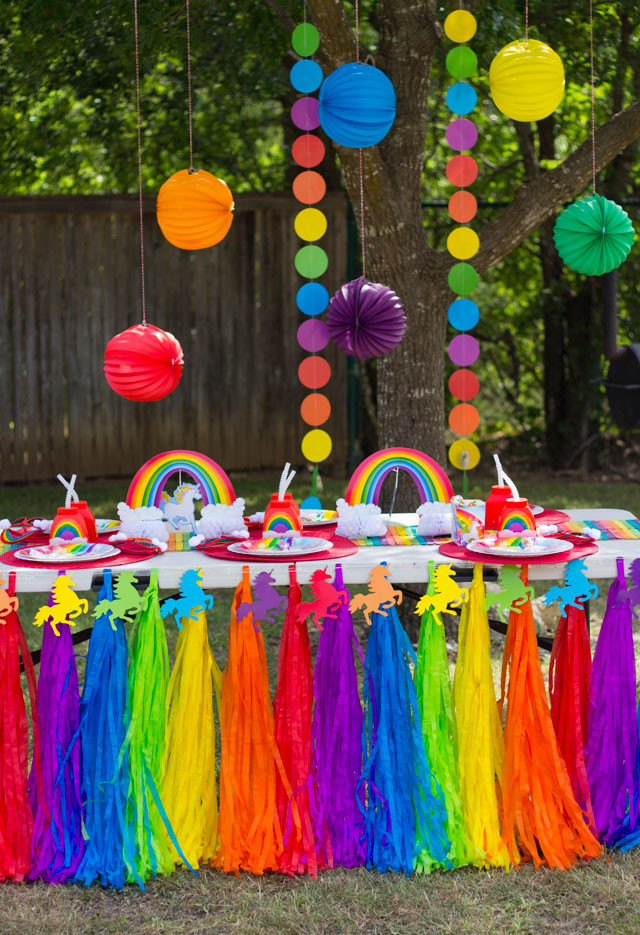 Rainbow And Unicorn Party Ideas
 Hazel s Rainbow Unicorn Birthday Party Design Improvised