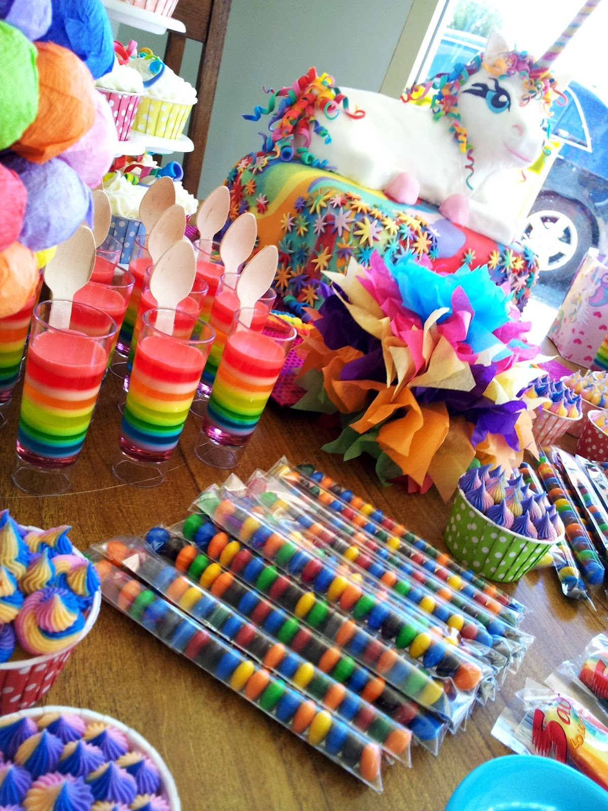Rainbow And Unicorn Party Ideas
 The Quick Unpick Five FIVE A party rainbows and a