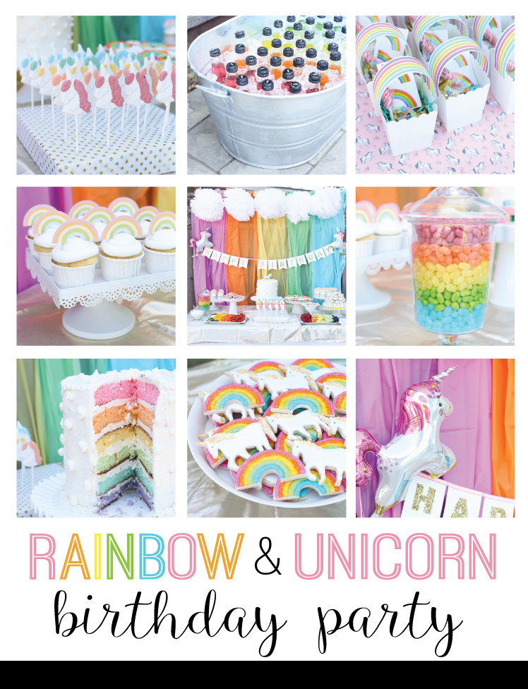 Rainbow And Unicorn Party Ideas
 unicorn and rainbow birthday party