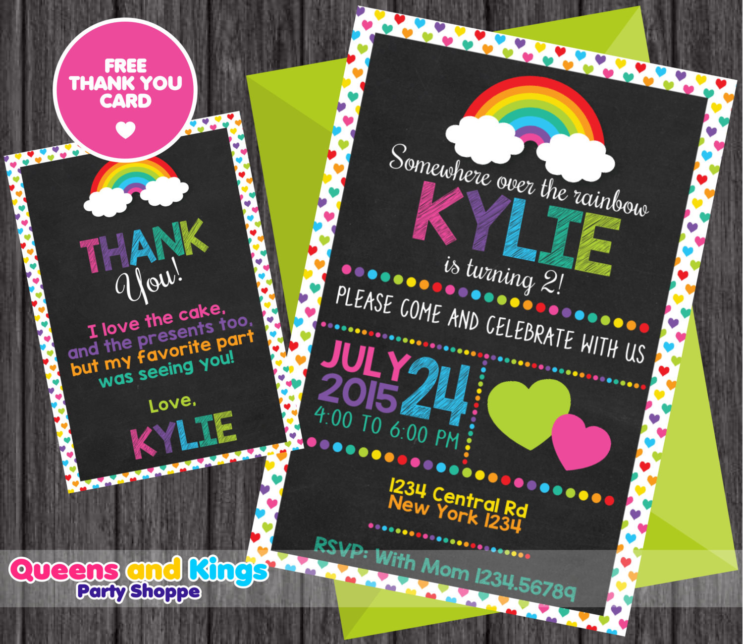 Rainbow Birthday Invitations
 Rainbow invitation rainbow birthday invitation rainbow party