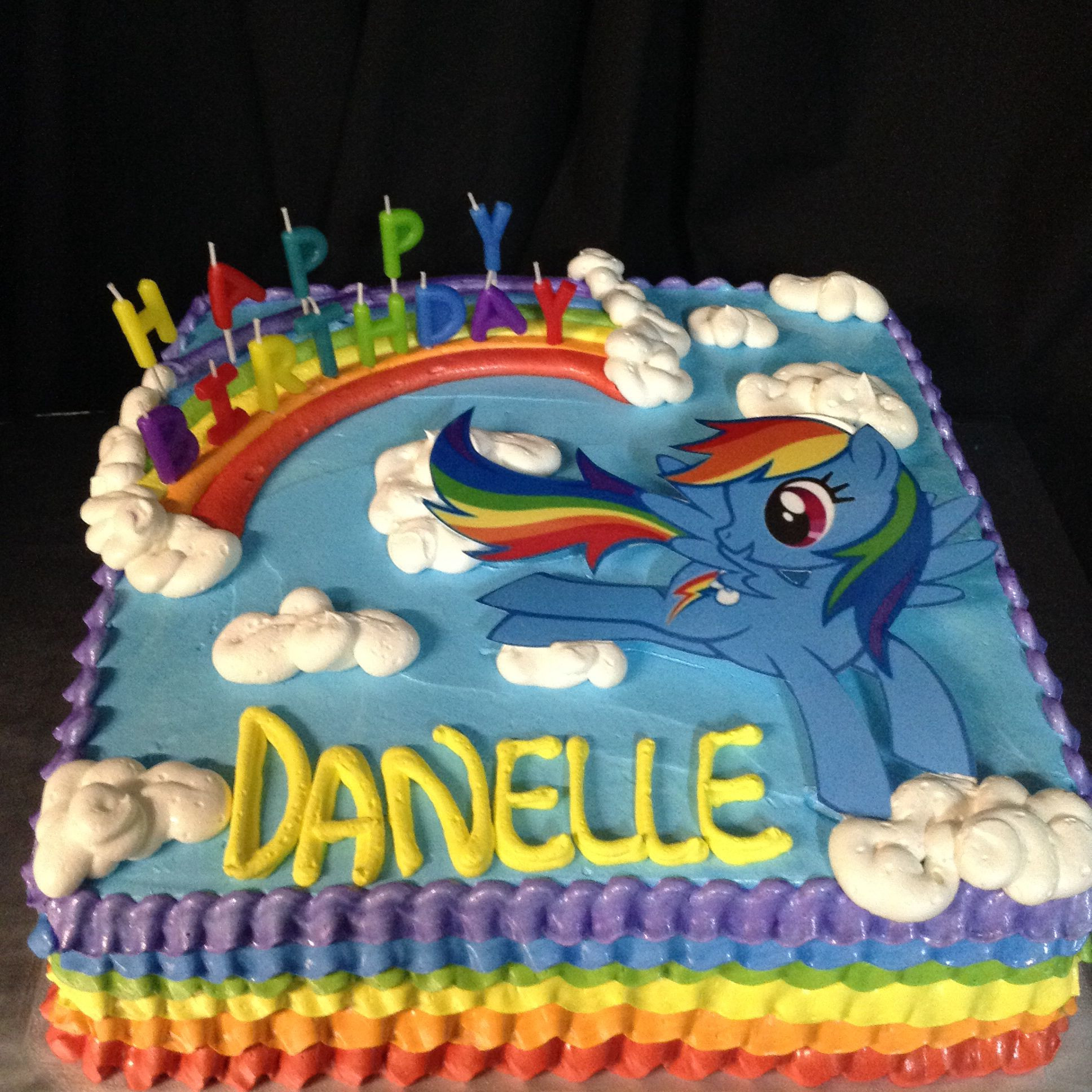 Rainbow Dash Birthday Cake
 Rainbow Dash cake