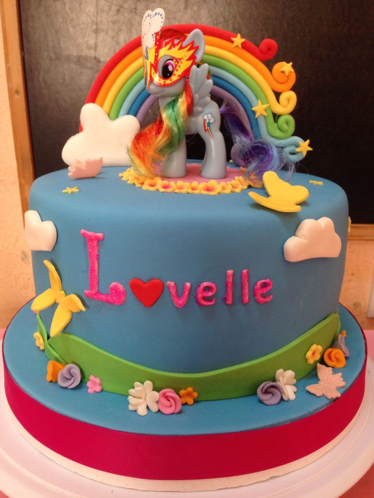 Rainbow Dash Birthday Cake
 78 Best images about Cake ideas on Pinterest