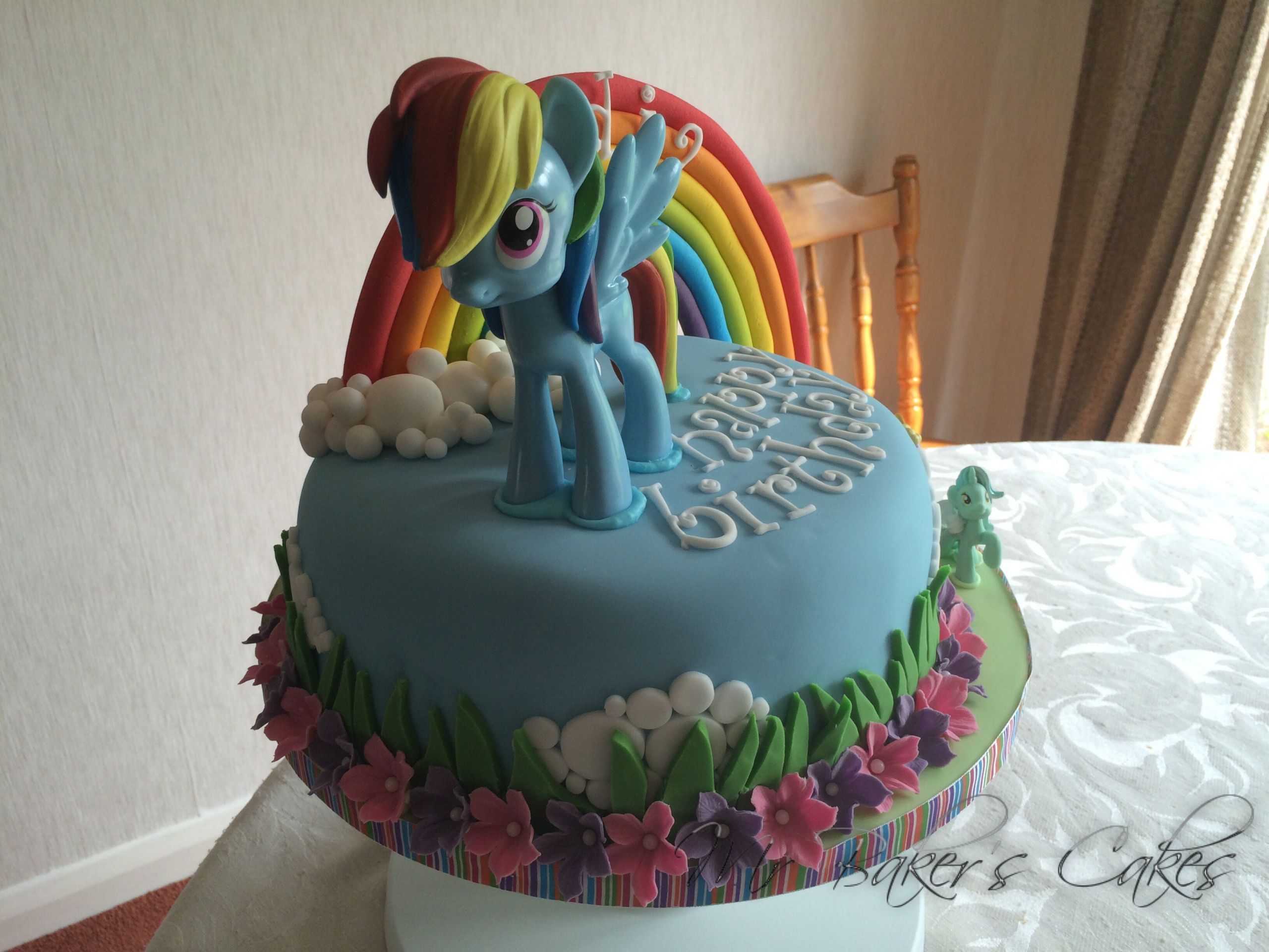 Rainbow Dash Birthday Cake
 My Little Pony Rainbow Dash Cake CakeCentral