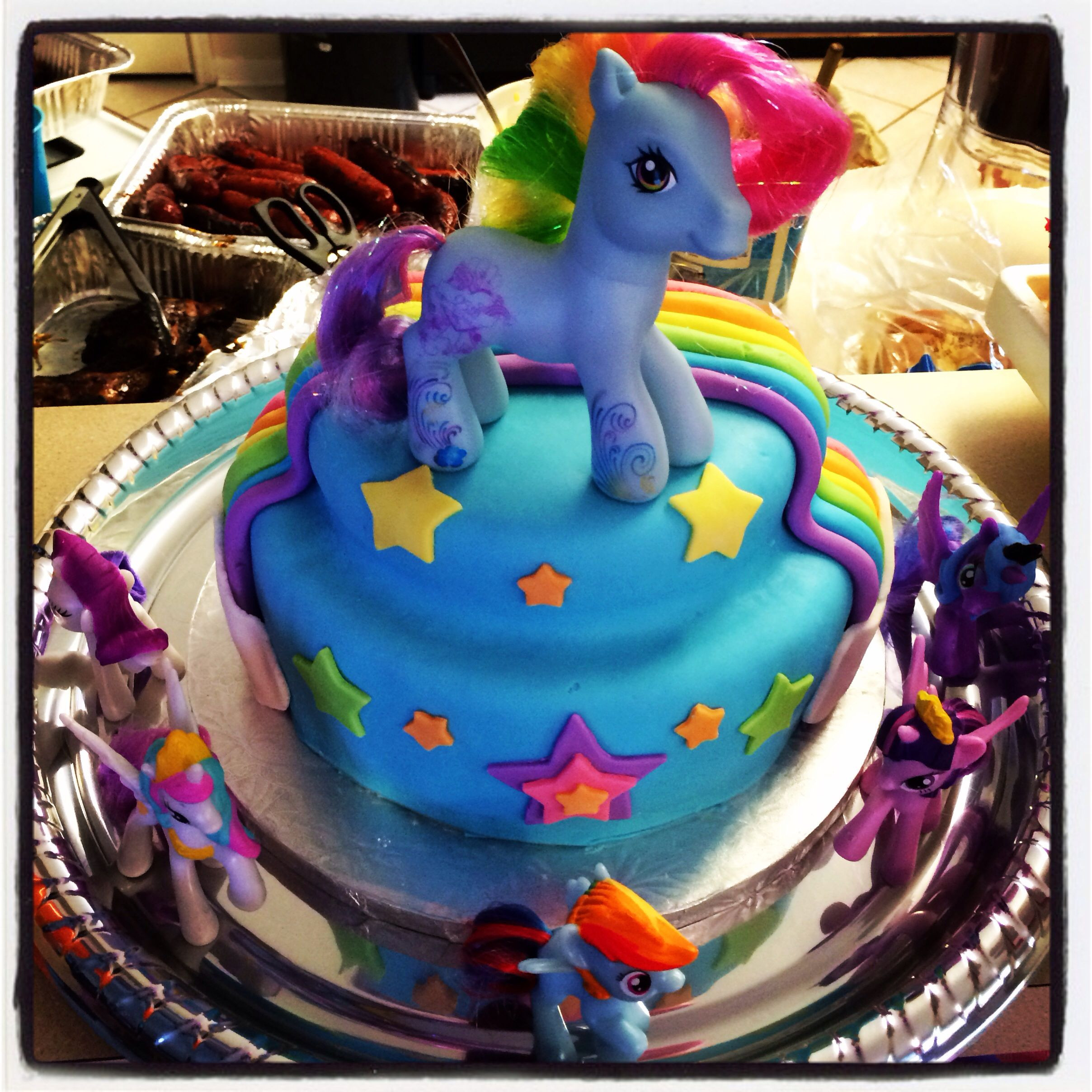 Rainbow Dash Birthday Cake
 My Little Pony Rainbow Dash Cake