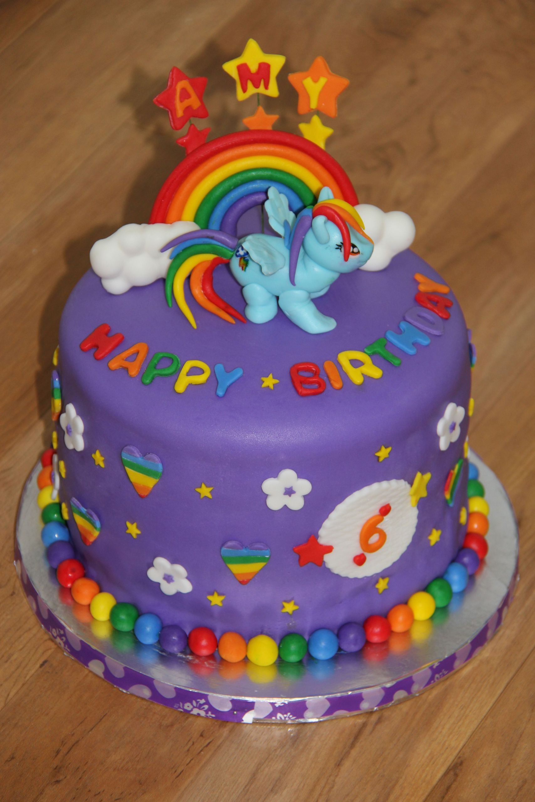Rainbow Dash Birthday Cake
 Rainbow dash pony cake