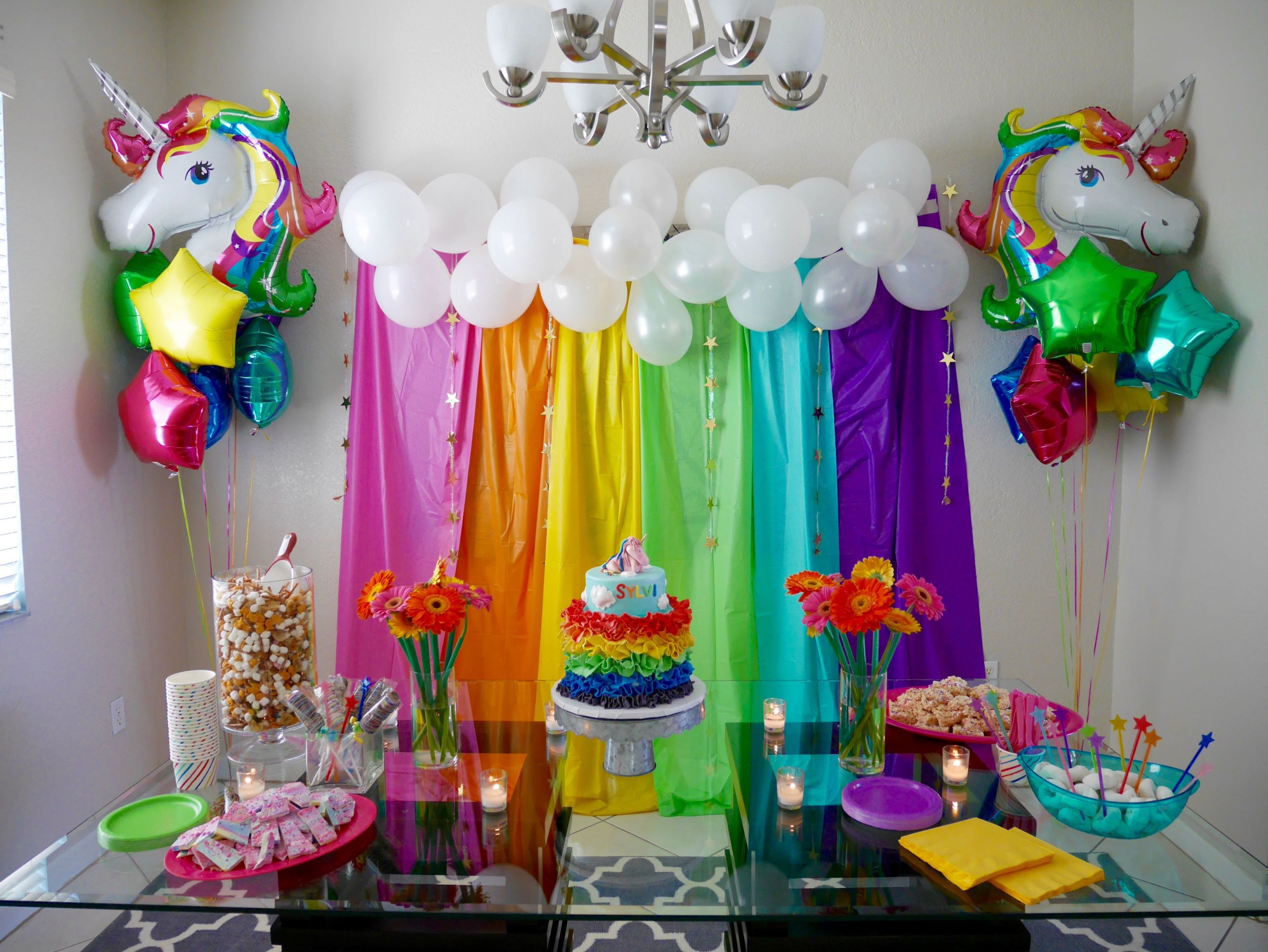 Rainbows And Unicorns Pool Party Ideas
 Sylvi s [ D I Y ] Rainbow & Unicorn Party